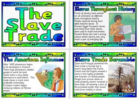Free pritnable Slave Trade Information Posters