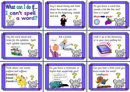 Free teaching resource spelling strategies