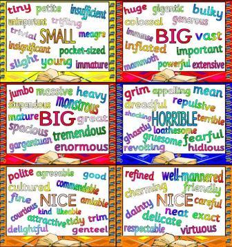 Free Printable Synonyms Posters