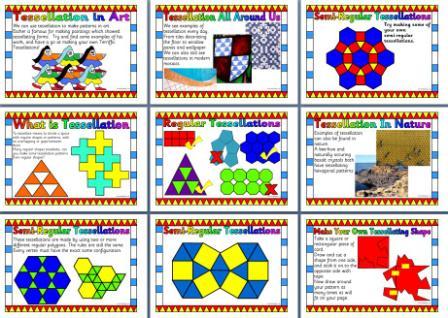 Printable Maths Posters, Tessellation Classroom Math Display