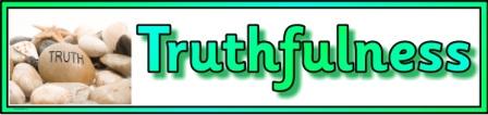Free printable Truthfulness Banner Religion Virtues