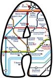 London Underground, tube stations map letters
