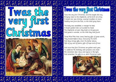 Nativity Story in the format of 'Twas the night before Christmas'