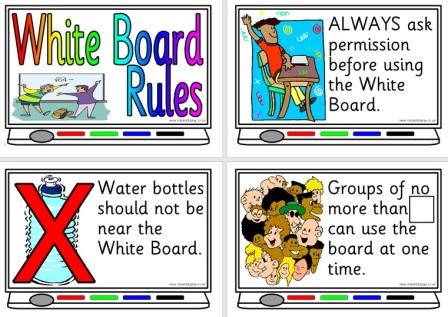 Free Printable Whiteboard Rules Posters